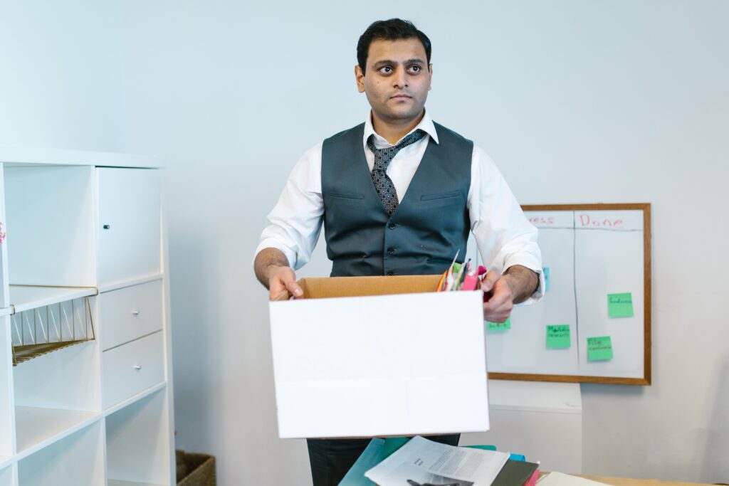 office boxes leaving work
